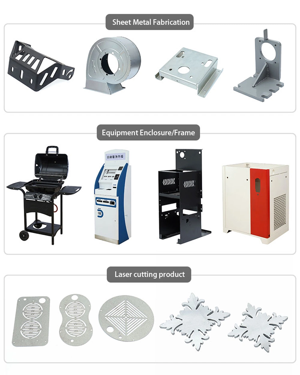 OEM Custom Stainless Steel Aluminum Fabricated Products Sheet Metal Electrical Cabinet