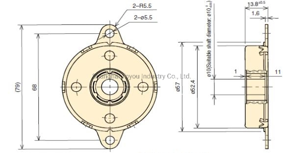 Infinite Rotation Rotary Damper Metal Disc Damper Soft Motion Control in Spectator Seats