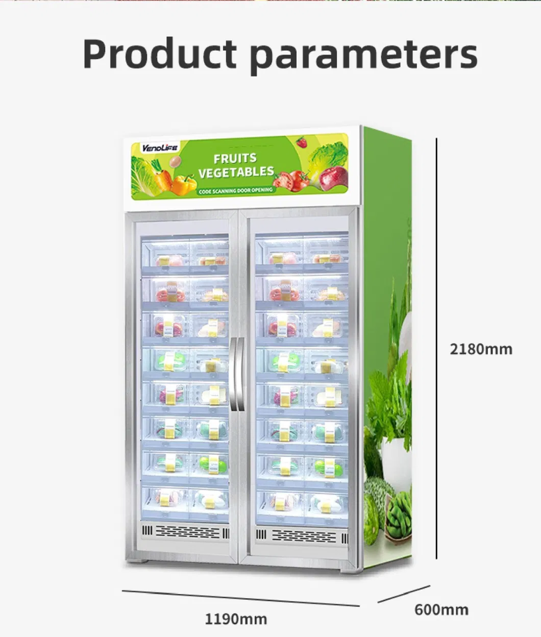 Vendlife Electric Lock Cabinet for Flower and Freshe Food