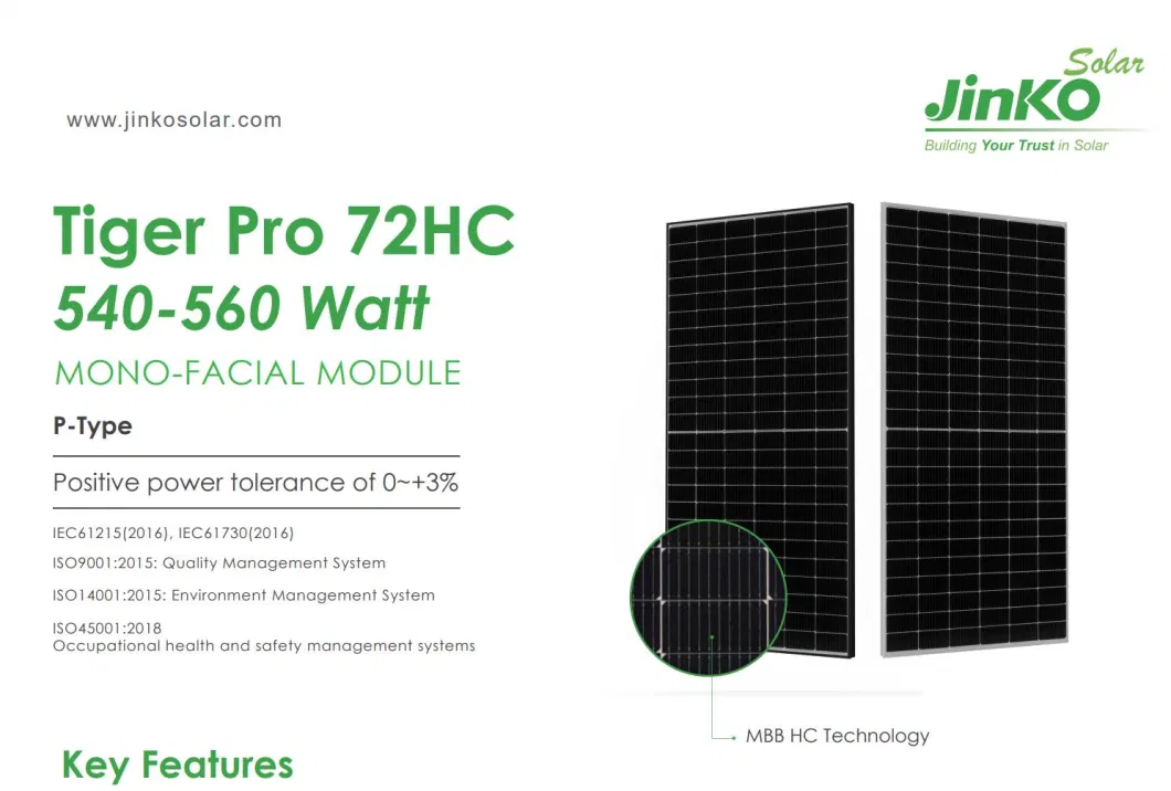 Tier 1 Jinko High Efficiency Stock 450W 460W Mono Solar Panel 540W 550W 605W Factory Price