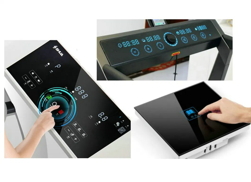 Custom Acrylic Capacitive Touch Control Panel with Screen Printing Graphic Overlays