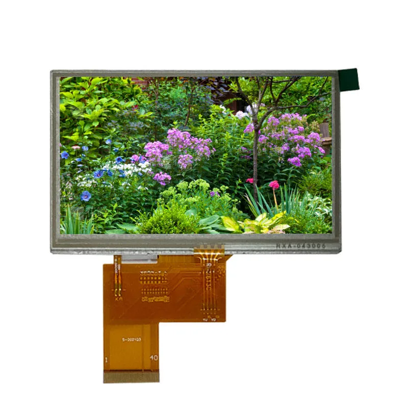 High Brightness 4.3 Inch 480*272 TFT Capacitive and Resistive Touch Panels for Industrial Control