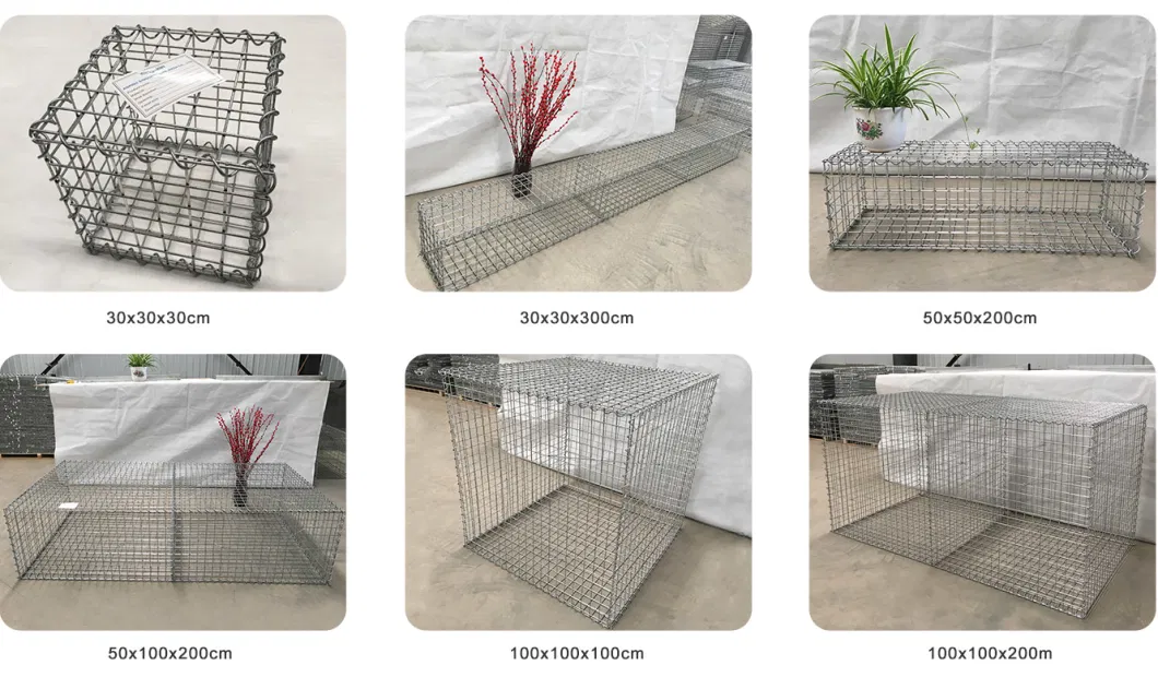 5mm Wire Diameter 120 Mmx150 mm Electric Galvanized Welded Gabion Box