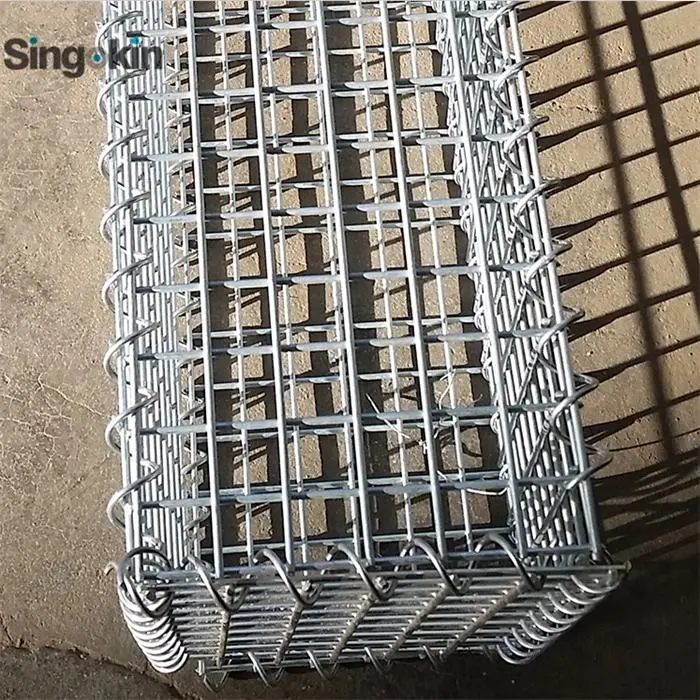 5mm Wire Diameter 120 Mmx150 mm Electric Galvanized Welded Gabion Box