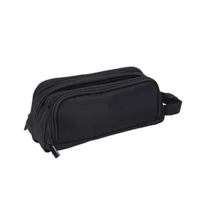 Black Lightweight Durable Custom Soft Portable Barber Storage Case Bag with Two Compartments