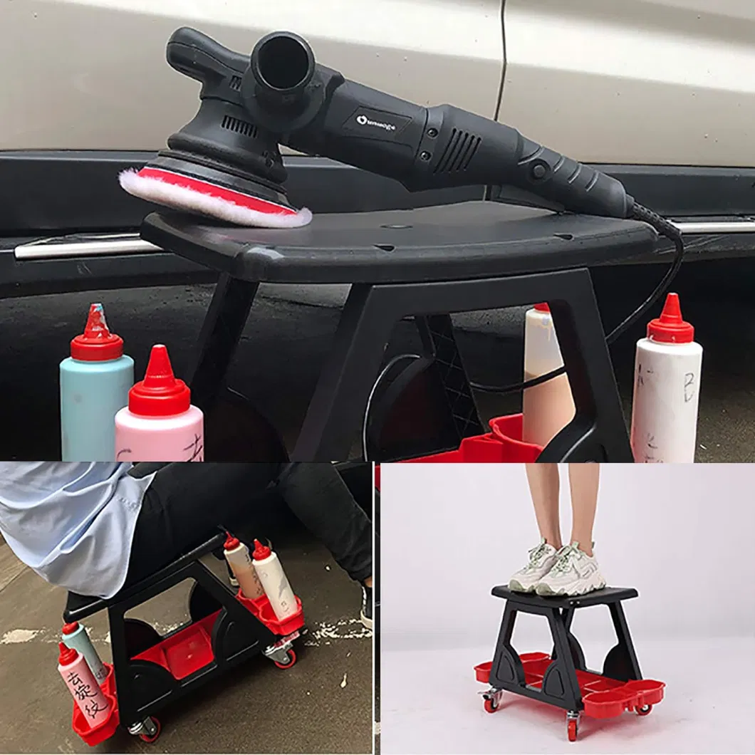 Wholesale Detailing Bucket Seat Customized Car Wash Tool Auto Detailing Rolling Stool Creeper