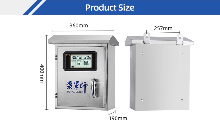 Stainless Steel Electrical Water Tank Level Monitoring &amp; Pump Control Panel