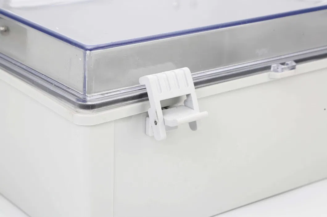 IP65 Plastic Enclosure Electronic Power Junction Box with Transparent Lid