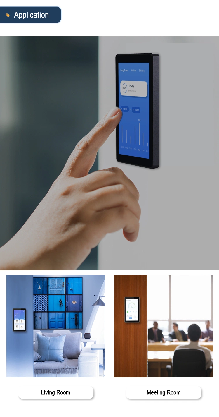 Home Automation Indoor Monitor 5.5 Inch Android 11 Poe Touch Control Panel