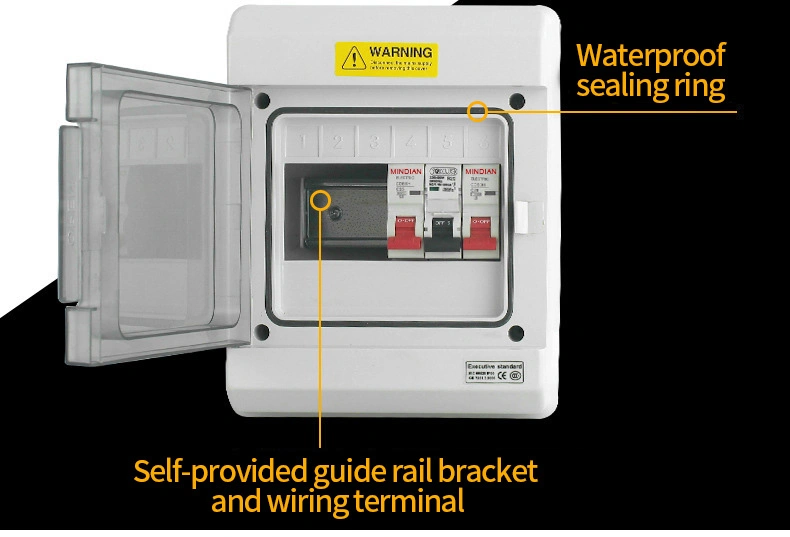 Moreday Outdoor Using IP 65 Waterproof 3 Phase MCB Box Electrical Control Panel Board 24 Ways Distribution Box Home Use