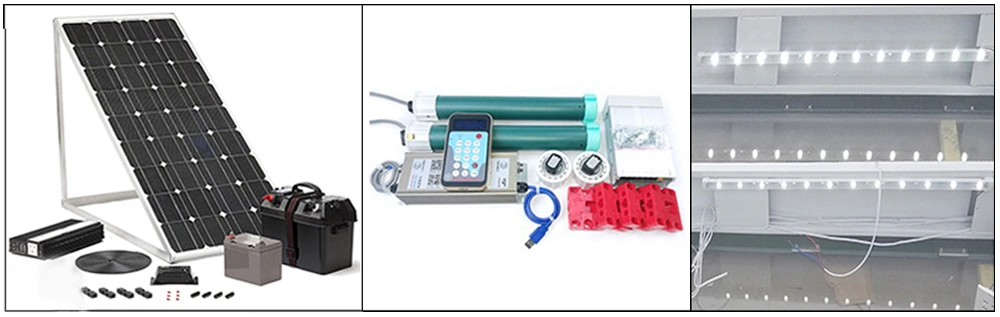 New Intelligent Solar Power Bench with WiFi USB Charging LED Light