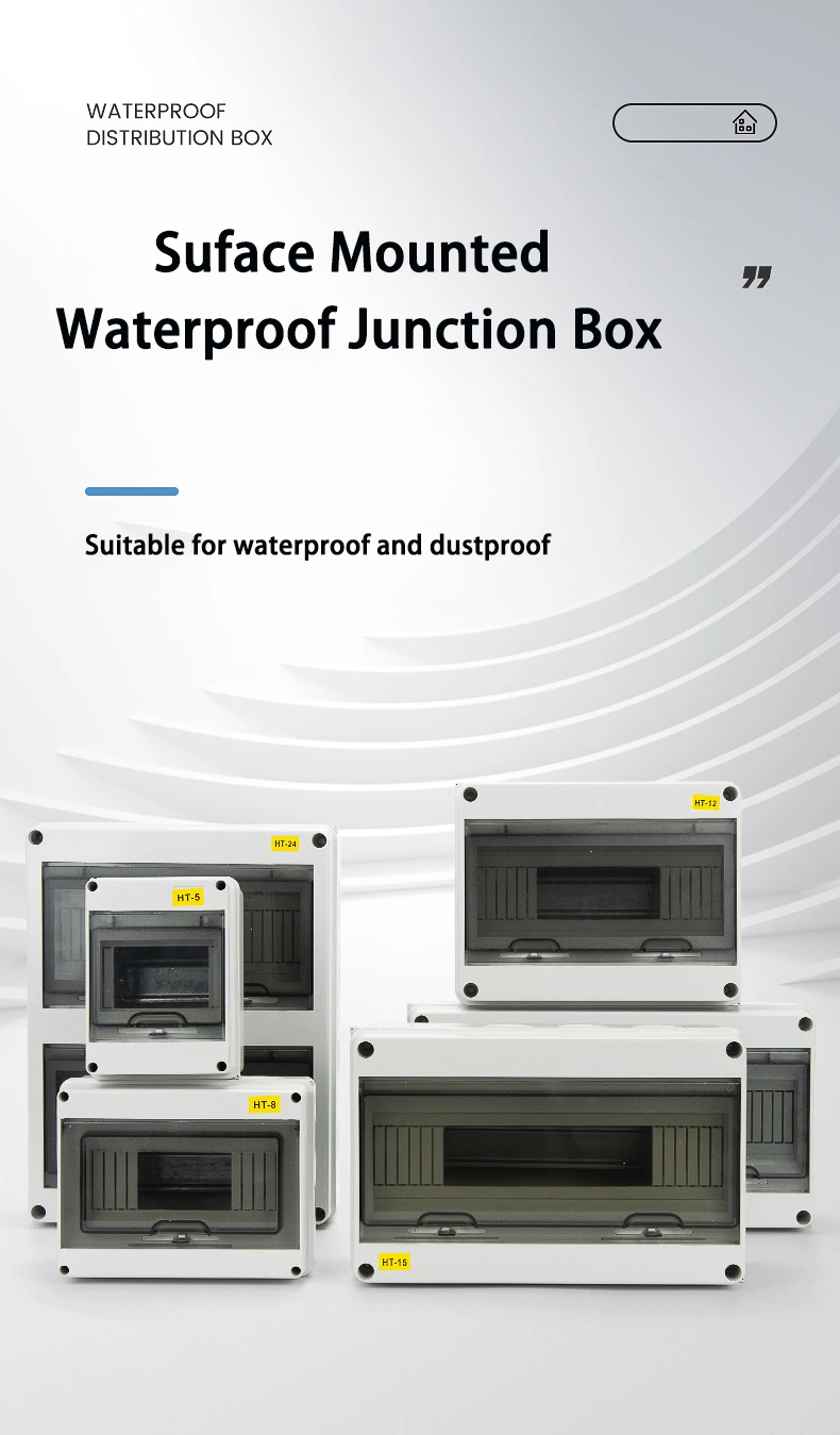 IP65 Low-Voltage Outdoor Waterproof Type ABS Plastic Electrical Power MCB dB Junction Box