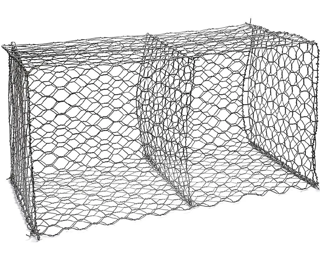 Gezhige 60X80 mm Building Gabions Factory 3.0-4.0mm Selvedge Wire Thickness Plastic Coated Hexagonal Gabion China 4.0*1.0*1.0 M Foldable Gabion Box