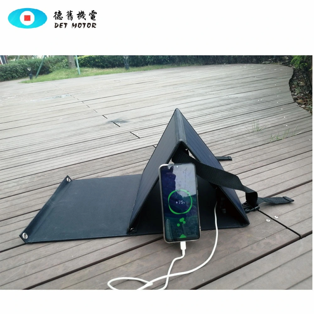 Foldable Solar-Panel with Backpack Generator Charge System