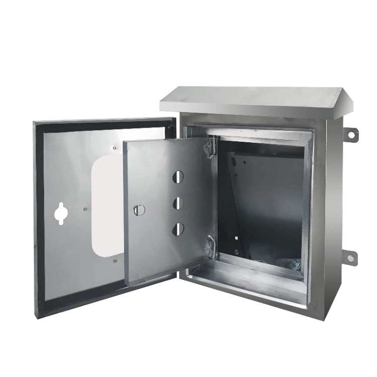 SS304 Stainless Steel Outdoor Electrical Enclosure Metal Electrical Enclosure