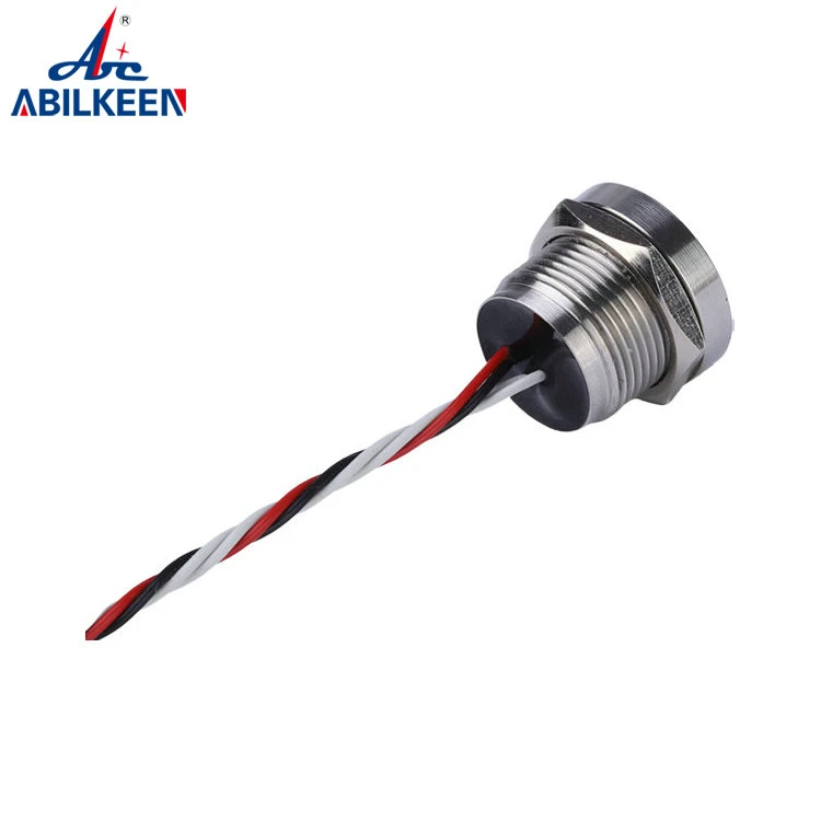 Factory Direct Price 16mm LED Latching Momentary Piezo Switch Flat Head Stainless Steel IP68 Class High Quality Metal Housing