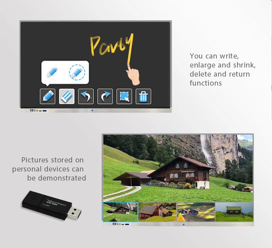 Electronic White Board All in One Interactive Flat Panel for Meeting