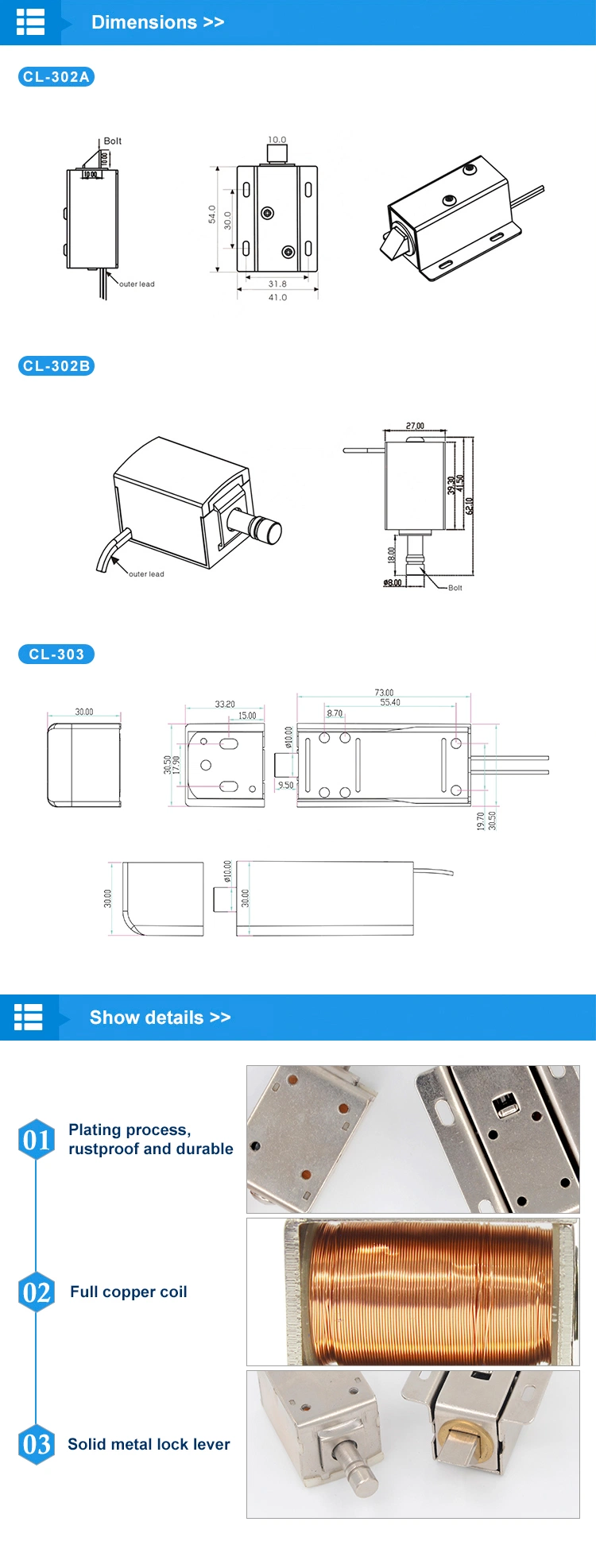 Mini Drawers Electric Cabinet Lock for Schools Office