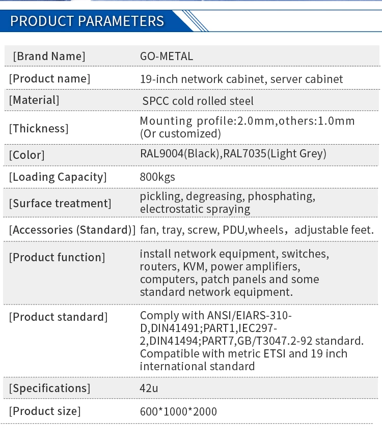 Floor Stand Type Disassembled Metal Outdoor Electrical Box Heavy Battery Storage Network Cabinet