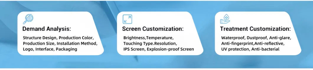 HMI Embedded 500 Nits TFT LCD Display Module Waterproof 10.1 Inch Capacitive Touch Screen Panel for PLC