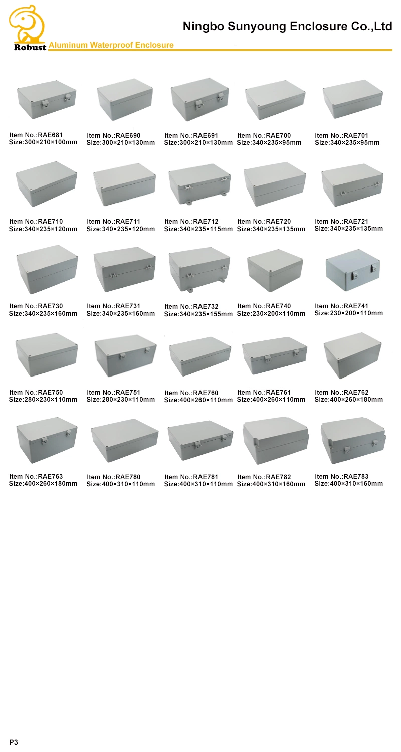 Aluminum Waterproof Enclosure for Install Circuit Board