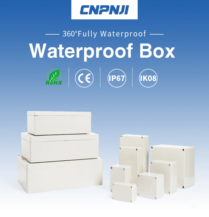 Wall Mounting Outdoor IP65 ABS Plastic Small Waterproof and Weatherproof Electrical Instrument Junction Enclosure Box 120*200*75mm