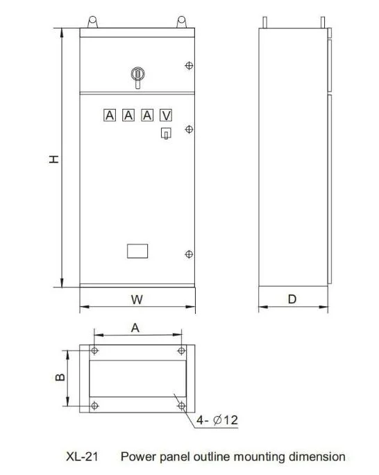 XL-21 Type Control Cabinet Low Voltage Power Box Free Standing Electrical Distribution Board/Switchgear Panel