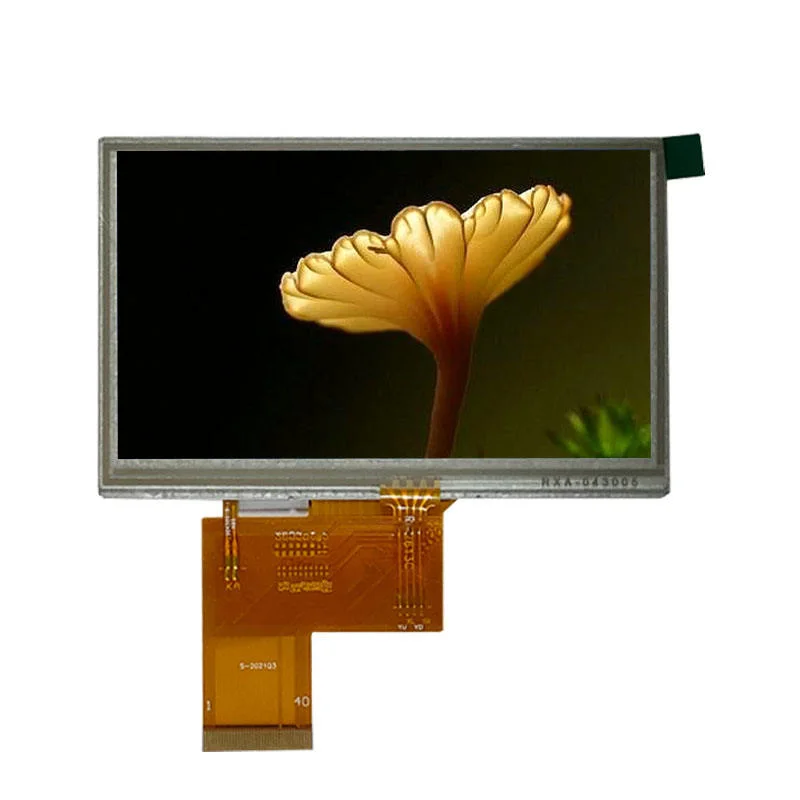 High Brightness 4.3 Inch 480*272 TFT Capacitive and Resistive Touch Panels for Industrial Control