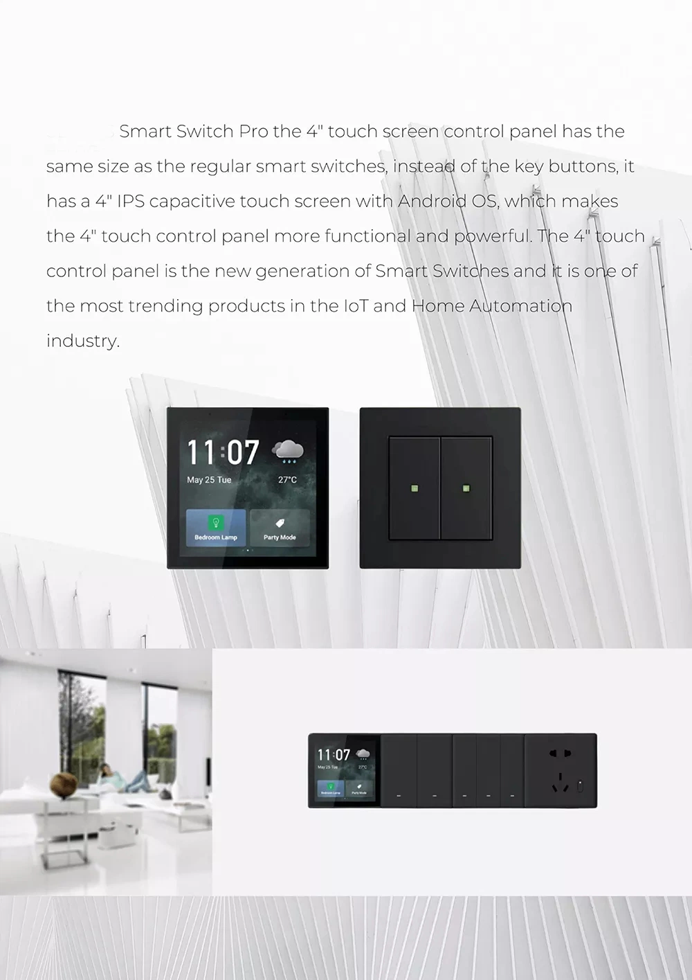 Mvava Wall Central Control Switch Domotica Smart Home Automation Zigbee All in One Smart Home System Hotel Room Control Panel