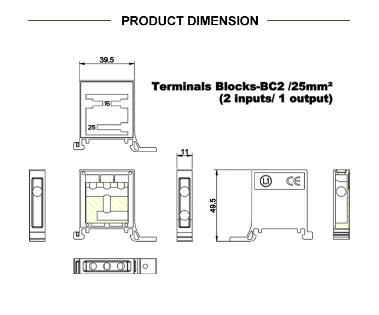 Electronic Plastic Fuse Box Fuse Base Distribution Box M2