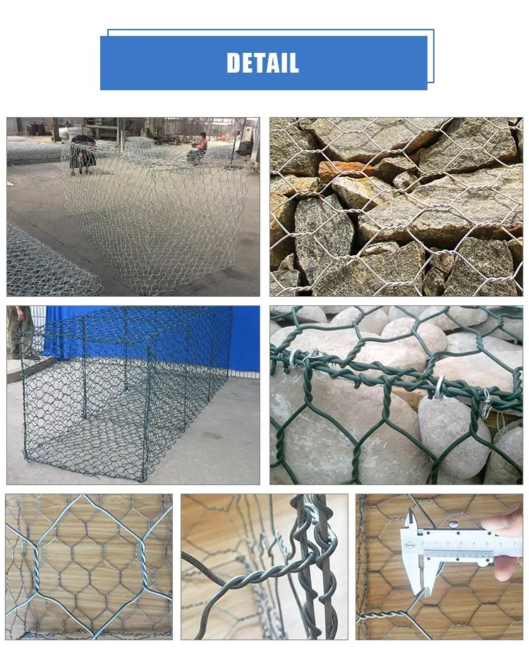 Hot Dipped Galvanized Gabion Basket Gabion Box for Retaining Wall