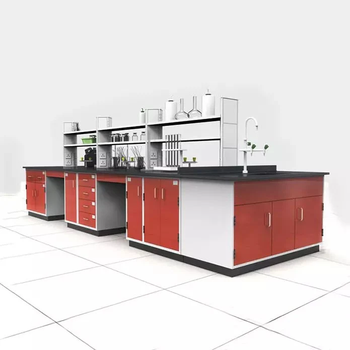 Lab Furniture Working Table Work Bench with Sink Laboratory Metal Furniture