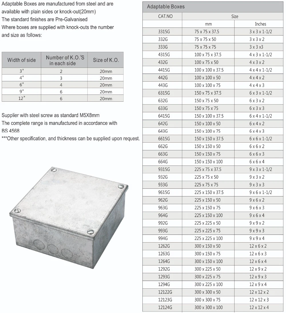 Electrical Metal Junction Box