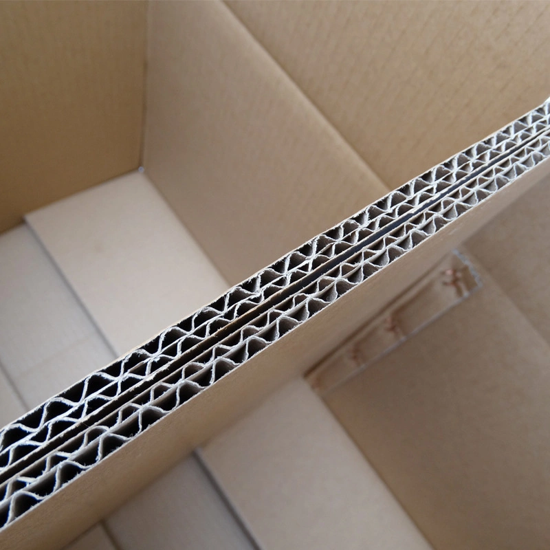 Customized 3/5 Ply BC Flute Double Walls Corrugated Cardboard Brown Kraft Paper Packaging Carton Box for Heavy Fruit Electronic Moving Packing Shipping