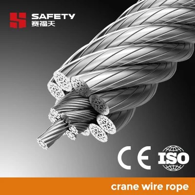 8*26 8*K26 8*K36 Iwrc Pwrc Crawler Crane Luffing Wire Rope 8X26 8xk26 8xk36 Ws Steel Cable ISO2408