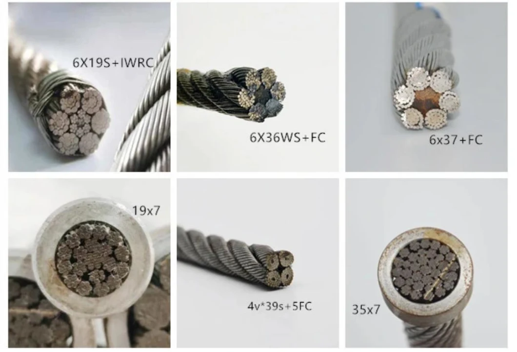 Environmental Friendly Steel Cable Carbon Elevator Crane Galvanized Stainless Steel Wire Rope