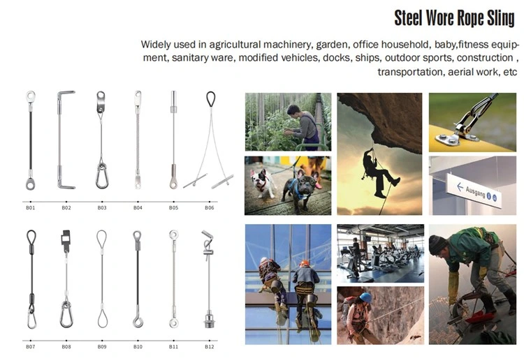 OEM China Supplier Factory Price Stainless Steel Wire Rope Slings