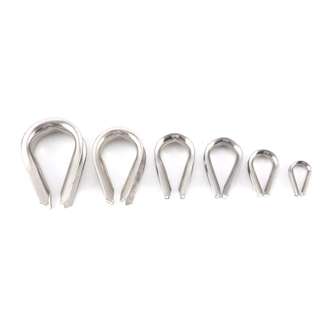 Stainless Steel Silver Jieyou Carton/Pallet Rigging Hardware Wire Rope Thimble