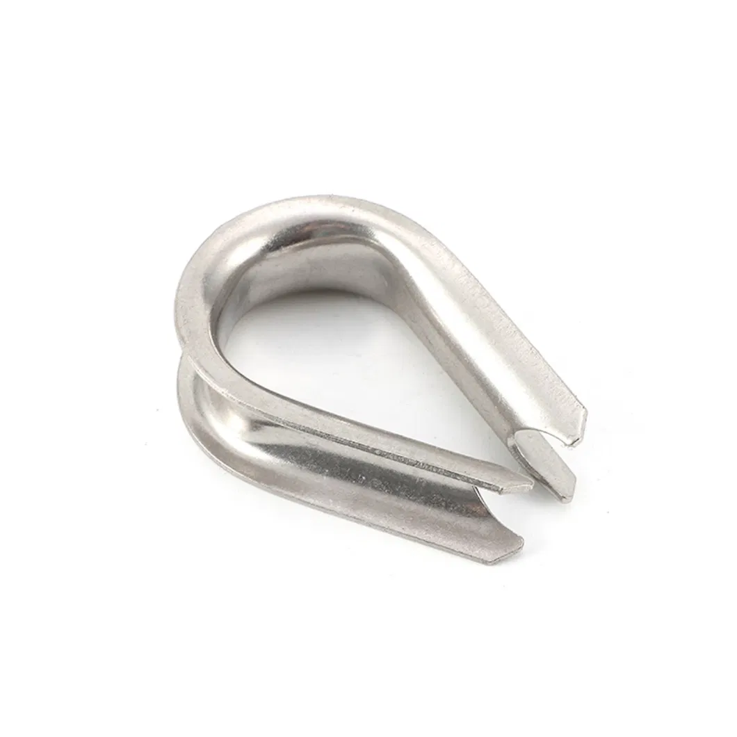 Stainless Steel Silver Jieyou Carton/Pallet Rigging Hardware Wire Rope Thimble