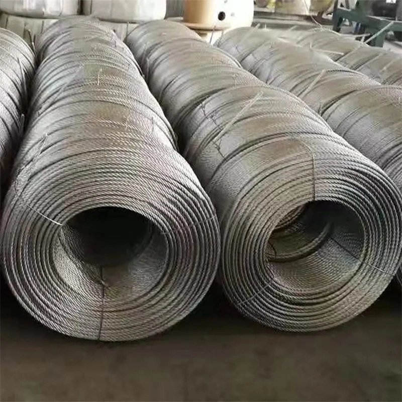 Steel Wire Rope Galvanized 1X19 1.0mm-6mm High Carbon Hot/Ele DIP Galvanized Steel Wire Rope