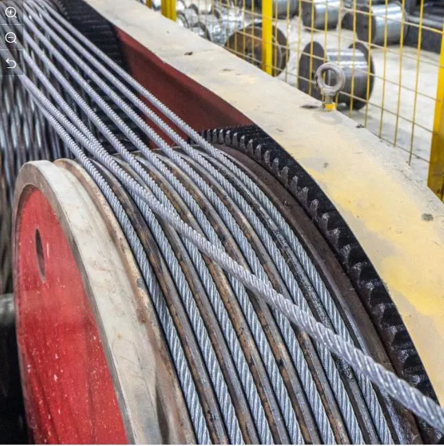 Hot-Selling Ungalvanized Steel Cable Steel Wire Rope 6X36ws+Iwrc 3/4&quot; 1770MPa or 1960MPa for Port Machinery