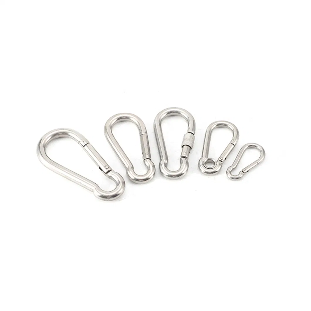 Silver Shape Wire Rope Rigging Hardware Stainless Steel Snap Hook