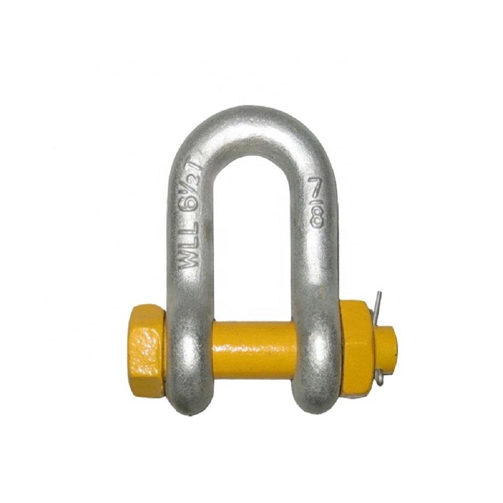 Stainless Steel Wire Rope Shackle Forged Black D Ring Shackle