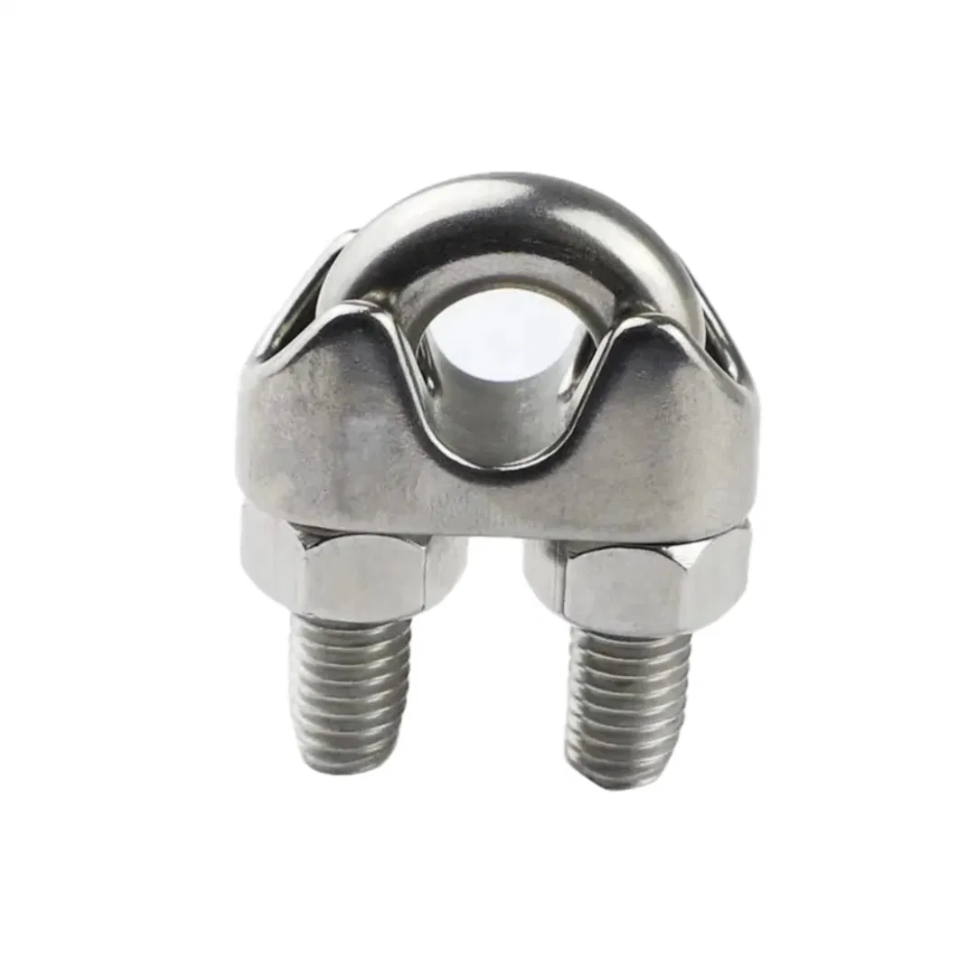 China Manufacturer Galvanised Hot DIP Galvanized Carbon Steel Steel Wire Rope Clamp