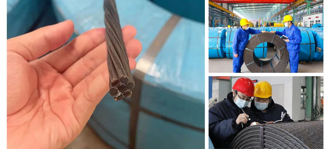 1*7 16mm Galvanized Steel Wire Strand/Stay Guy Wire/Ungalvanized Steel Wire Rope