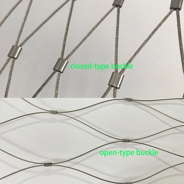 Zoo China Stainless Steel Flexible Wire Ferrule Cable Rope Mesh Net for Zoo Animal / Zoo Mesh USA