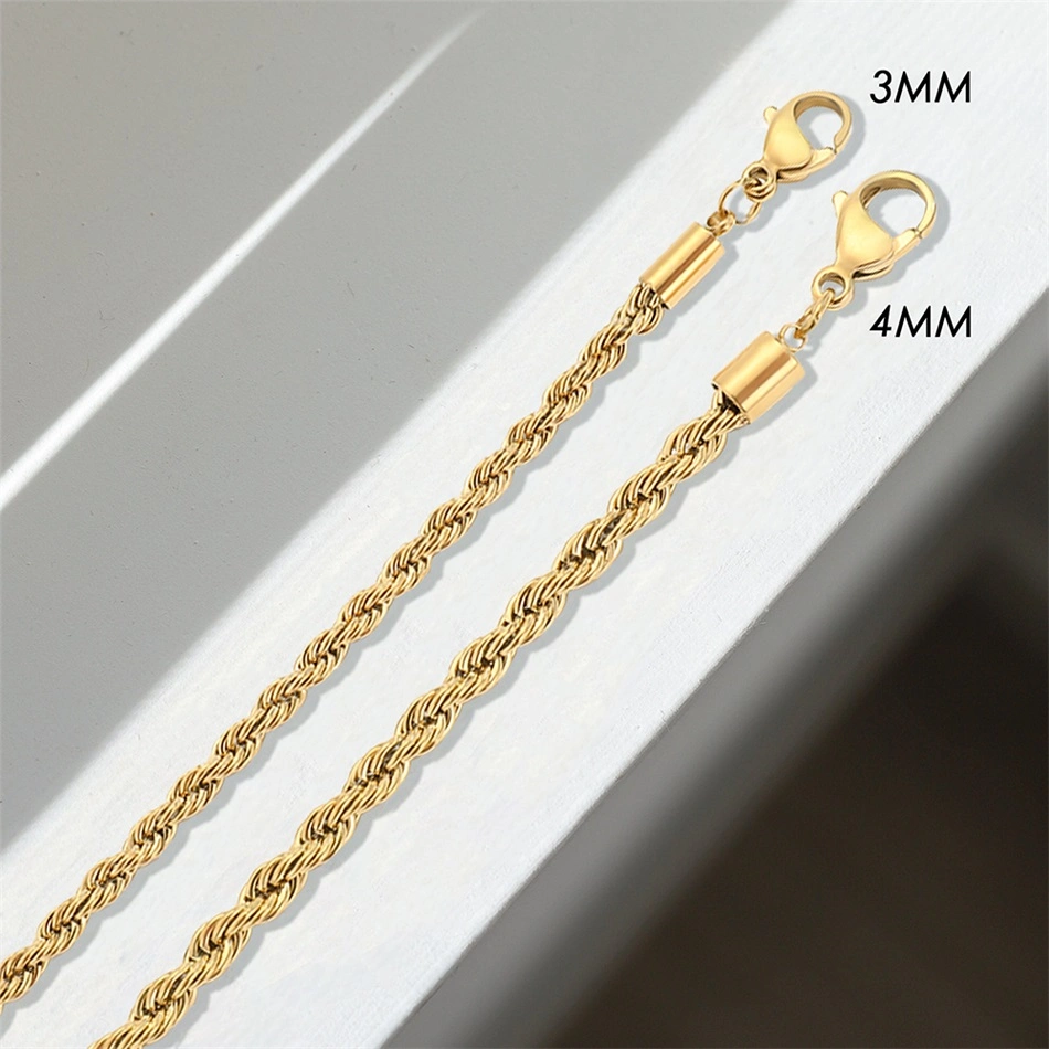 New Black Gold Double Wire Rope Bracelet Stainless Steel Bracelet