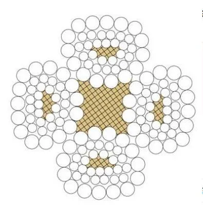 4vx39s+5FC Swaged Steel Wire Rope Ungalvanized Oil Steel Wires High Carbon Compacted Wire Ropes