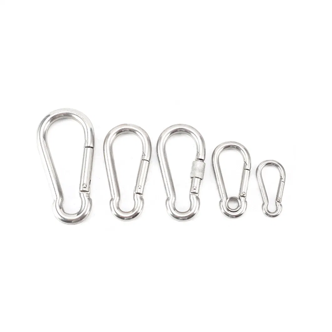 Silver Shape Wire Rope Rigging Hardware Stainless Steel Snap Hook