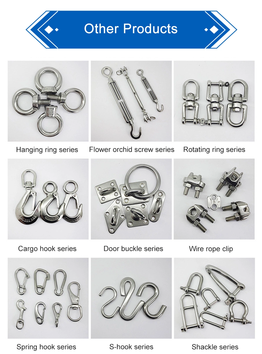 Wholesale M6-M20 Stainless Steel 304 Heavy Duty Cable Wire Rope Tube Thimbles